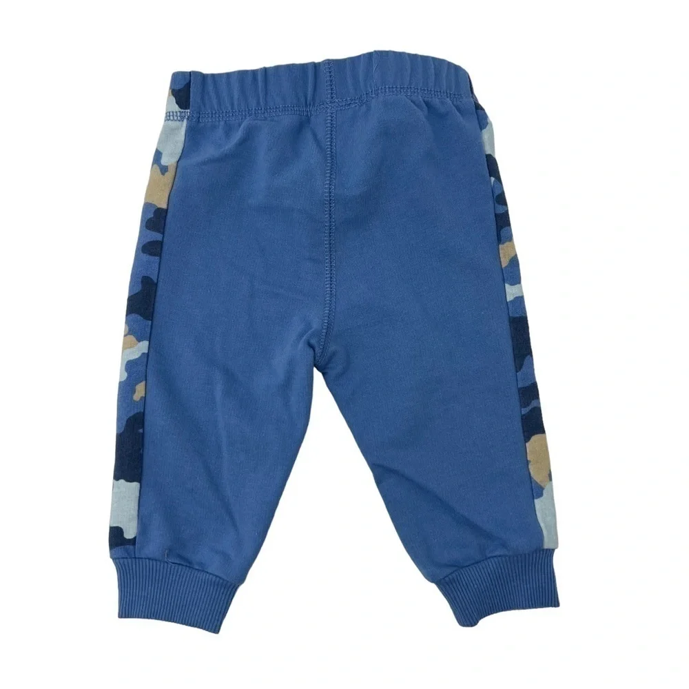 First Impressions Baby Boys Blue Camo Side Panel Jogger Pants 3 6 Months